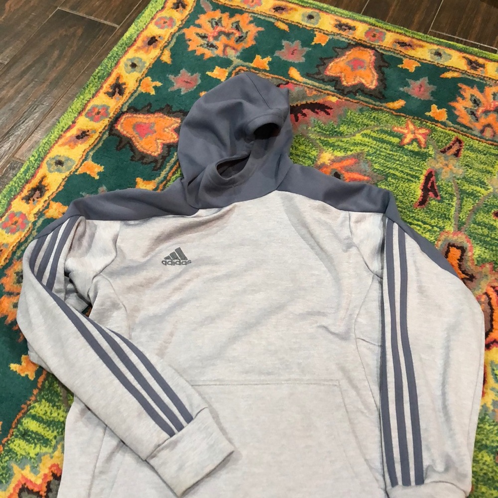 Gray Addidas pullover hoodie